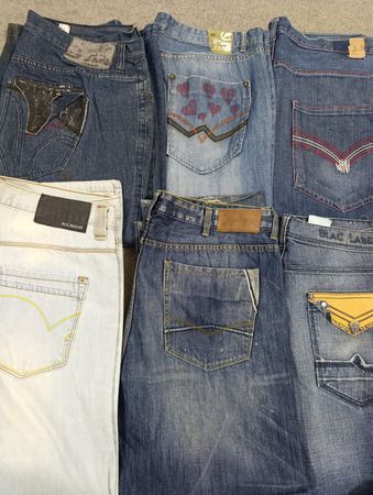 HD1317 Men Oversized Baggy Jeans