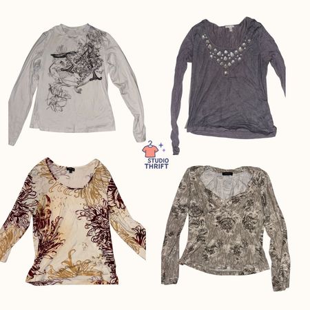 Soft Grunge Y2K Tops(FSO-006)