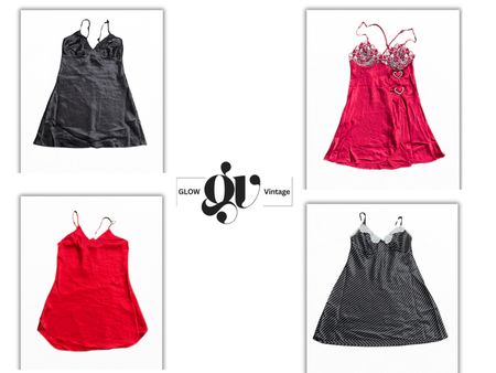 Y2K Silk Slip Dresses 100% silk - GV0047