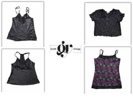 Y2K Gothic Cami Tops - GV0048