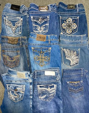 Y2K embroidered flared/Bootcut Jeans