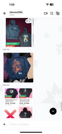 Custom handpick 30 pcs of womens wear sweatshirts and 20 pcs mixed hoodies in stussy