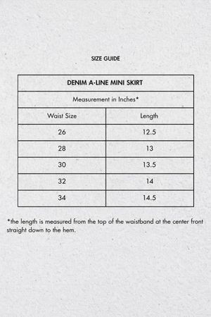 Upcycled Branded A-Line Rock (Y2K Denim) Moq 20