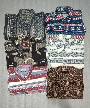 Crazy pattern flannel shirts