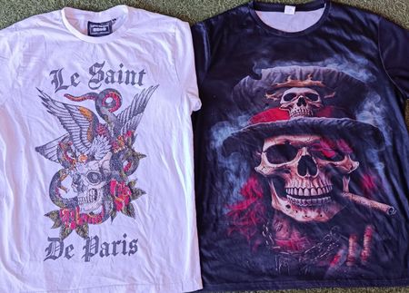 Skull printed T-Shirts 11Pcs (RV # 085)