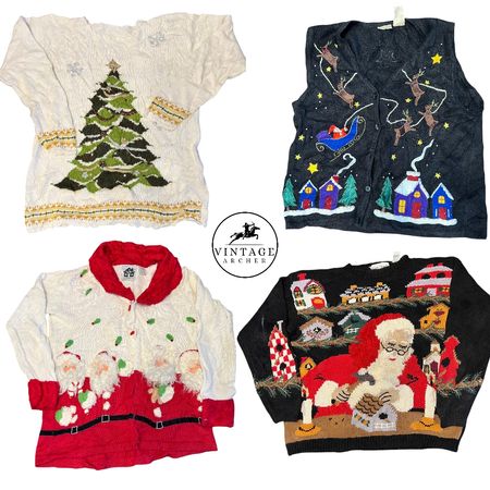 Pulls et cardigans rétro Y2K Édition de Noël 10pcs (S-11)