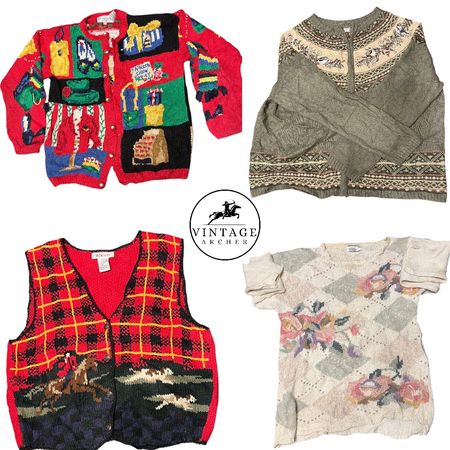 Vintage-Pullover & Cardigans Einzigartig 10pcs (S-30)