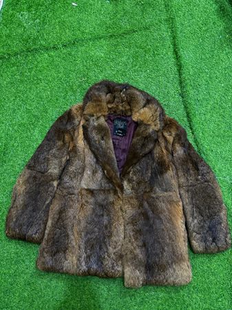 Real fur coat
