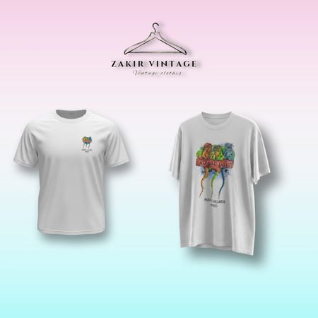 White Printed T shirts