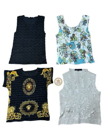 Y2K Multi colour Crinkle Tops