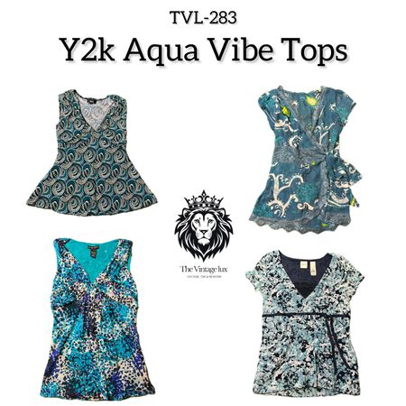 Y2K Aquatic Vibe Tops (TVL-283)