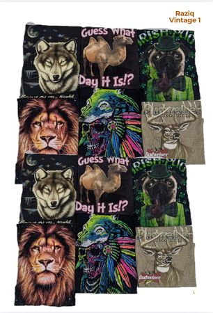 💥 RV1860 Animal printed Tshirts