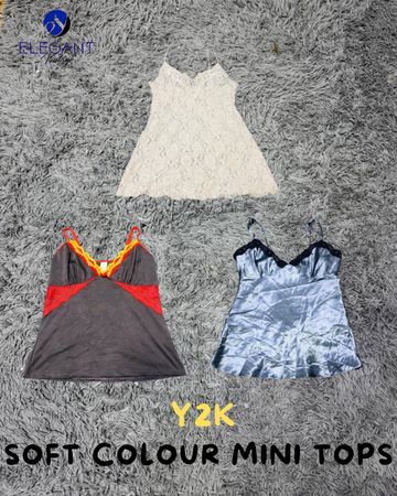 Y2K Soft Colour Mini Tops - EV2184