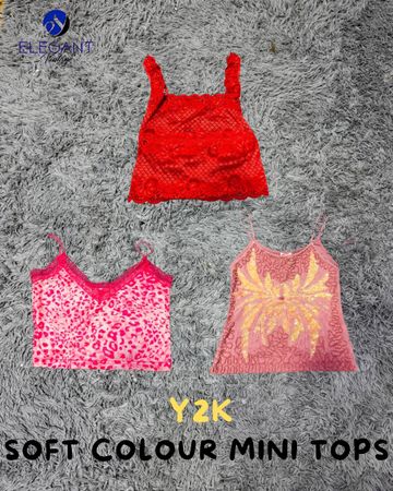 Y2K Soft Colour Mini Tops - EV2185