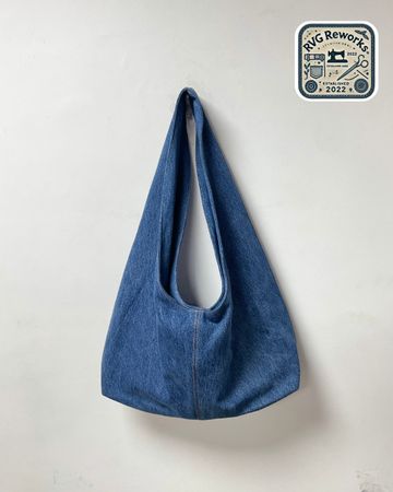 Sac à épaule en denim upcyclé