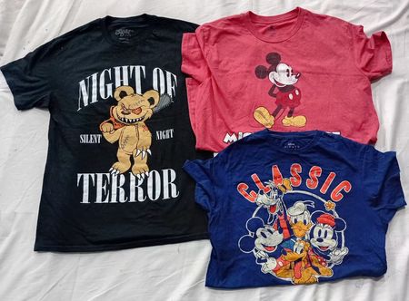 CR6031  Cartoon & Movie Print T-Shirts