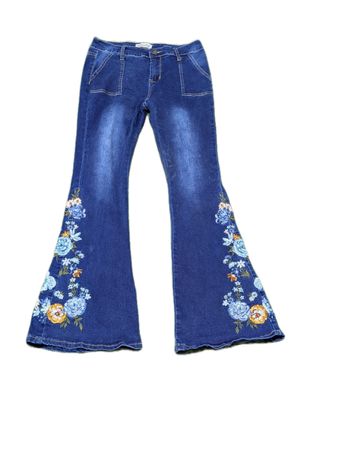 Yv197 Preloved Floral Jeans 7P