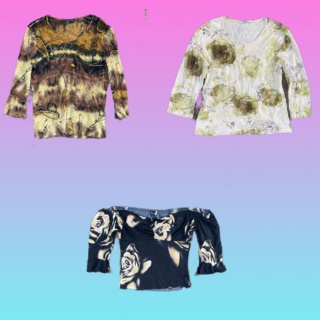 Y2K Camisas de Manga Longa(TS-009)