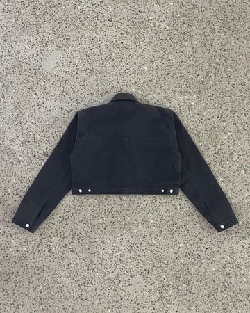 Upcycled Crop Double Pocket Jacket