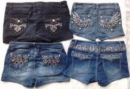 CR6076  Upcycled Shorts