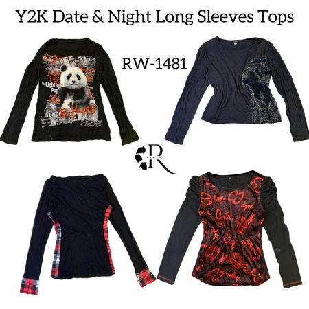 Y2K Date & Night Long Sleeves Tops RW-1481