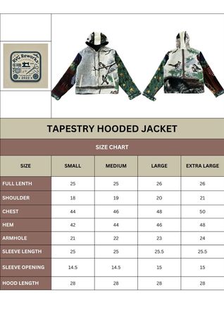 Upcycled Tapestry Hooded Jacket