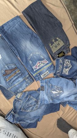 Calças bootcut Y2K para mulher