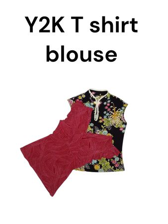 Y2K T shirt blouse