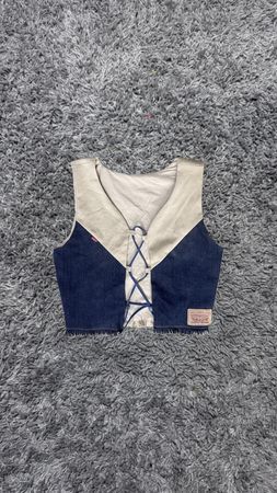 Upcycled Levi’s Denim Patched Vest