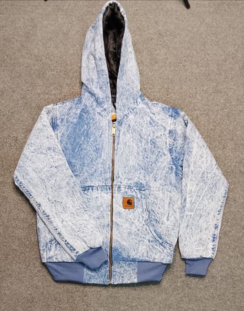 Carhartt acid wash rework style hooded jackets