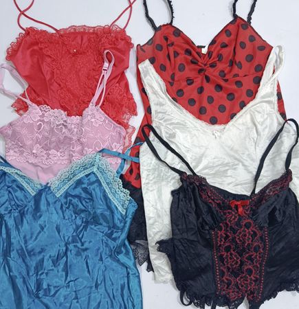 Y2K silk Cami top 17Pcs (RV # 113)