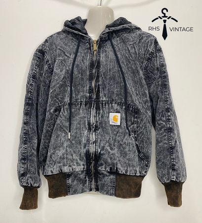 Jaquetão acid wash estilo rework Carhartt