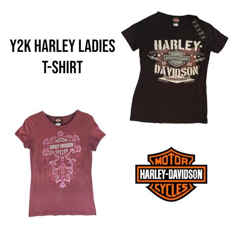 Y2k Harley Damen T-Shirt