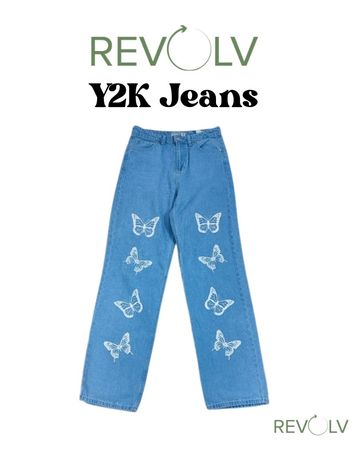 Y2K Embroided Flared Jeans (RY2K-04-EX)