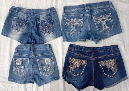 CR6114 Upcycle Y2K Shorts