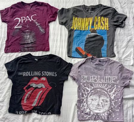 CR6127 Rework Music Crop Tees