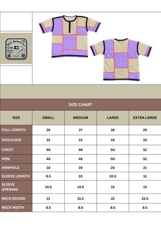 Upcycled Patchwork Henley Tee