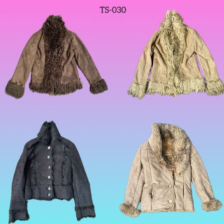 Y2K Brithney Era Afghan coat (TS-030)