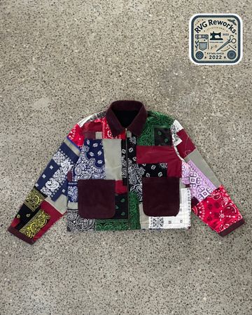 Upcycled Bandana Patchwork Jacket