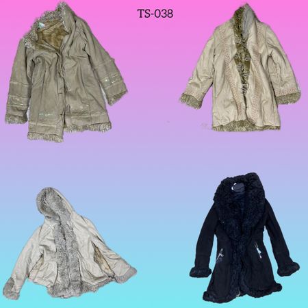 Y2K Brithney era Afghan coat (TS-038)