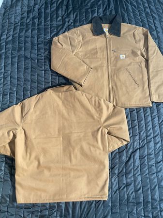 Veste Detroit beige style rework Carhartt