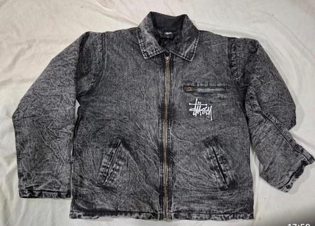 Rework Style Stussy acid washed Jacket.