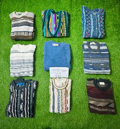 Coogi style sweater 9 pieces
