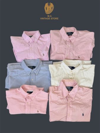 Authentisches Ralph Lauren Button-Up-Hemd (S6)