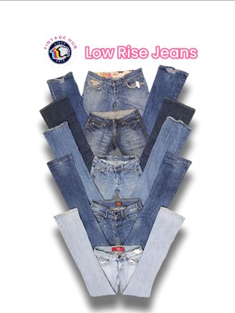 Jeans a vita bassa Y2K