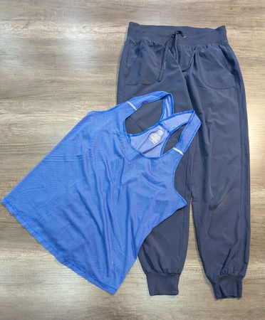 3376 - Athletic Muscle Tank, Fleece Trousers