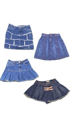 Tv 14 Denim Mini Skirts 5P