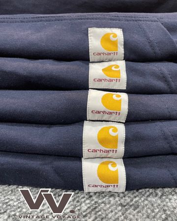 Carhartt reworked style navy pullover hoodies #28126