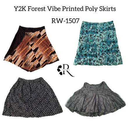 Y2K Forest Vibe Poly Skirts RW-1507