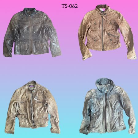 Y2K leather jacket (TS-062)
